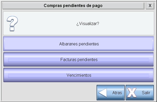 Compras Pendientes de Pago