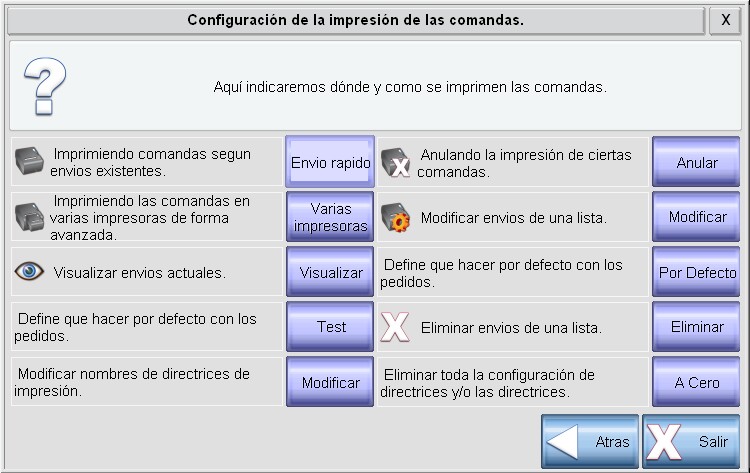 Imprimiendo mis comandas en las impresoras