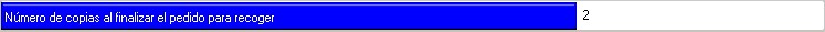 Número de copias al finalizar el pedido para recoger