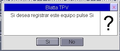 Registro de mi TPV STD Paso 2..Desea  registrar este equipo.