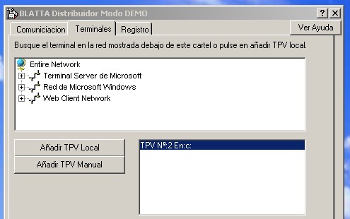 Distribuidor de comunicaciones,Pantalla de terminales1