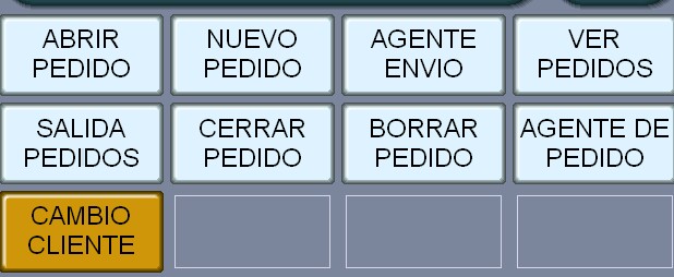 TPV Botones de funciones: Pedidos a Domicilio: Menú de botón