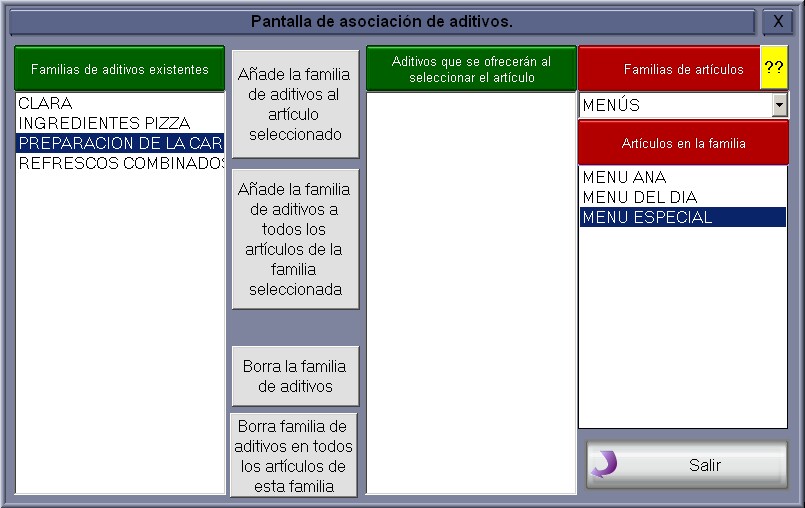 GTPV Menú de artículos: Botón de aditivos:Asociación: Asociación