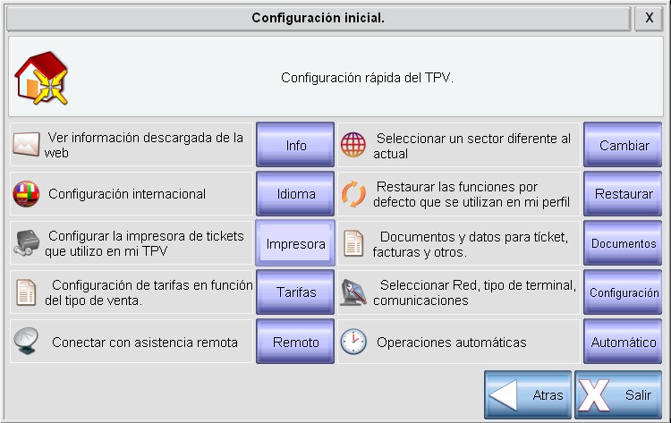 Configuración inicial