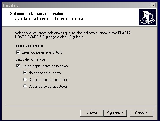 Instalación paso 8 tareas adicionales siguiente