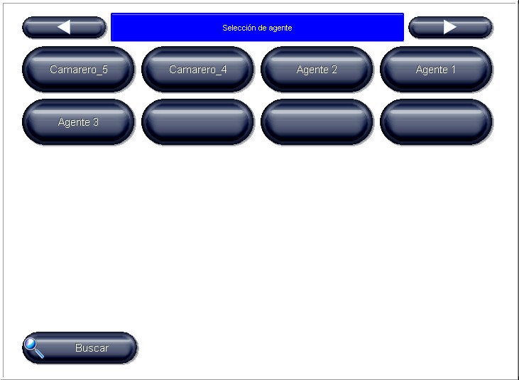 Pantalla de acceso de agentes básico